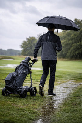 vindstærk golfparaply med ventilationssystem